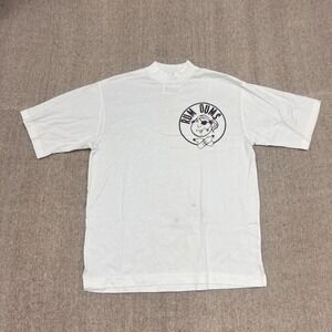 Vintage Rum Dums Shirt Mens Medium White 1960s Pirate Cocktail Hathaway